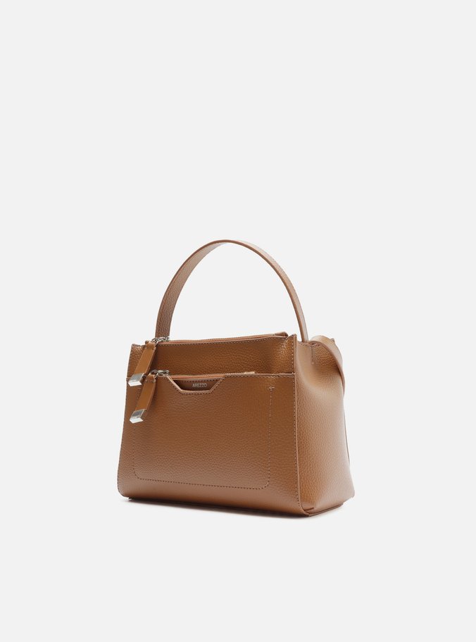 Bolsa Tote Marrom Camel Emilly Média
