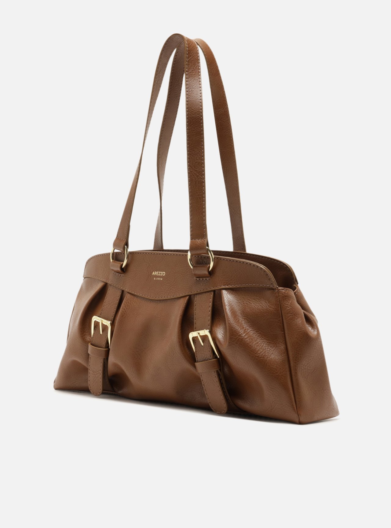 Bolsa Shoulder Marrom Grande Fivela — foto 2