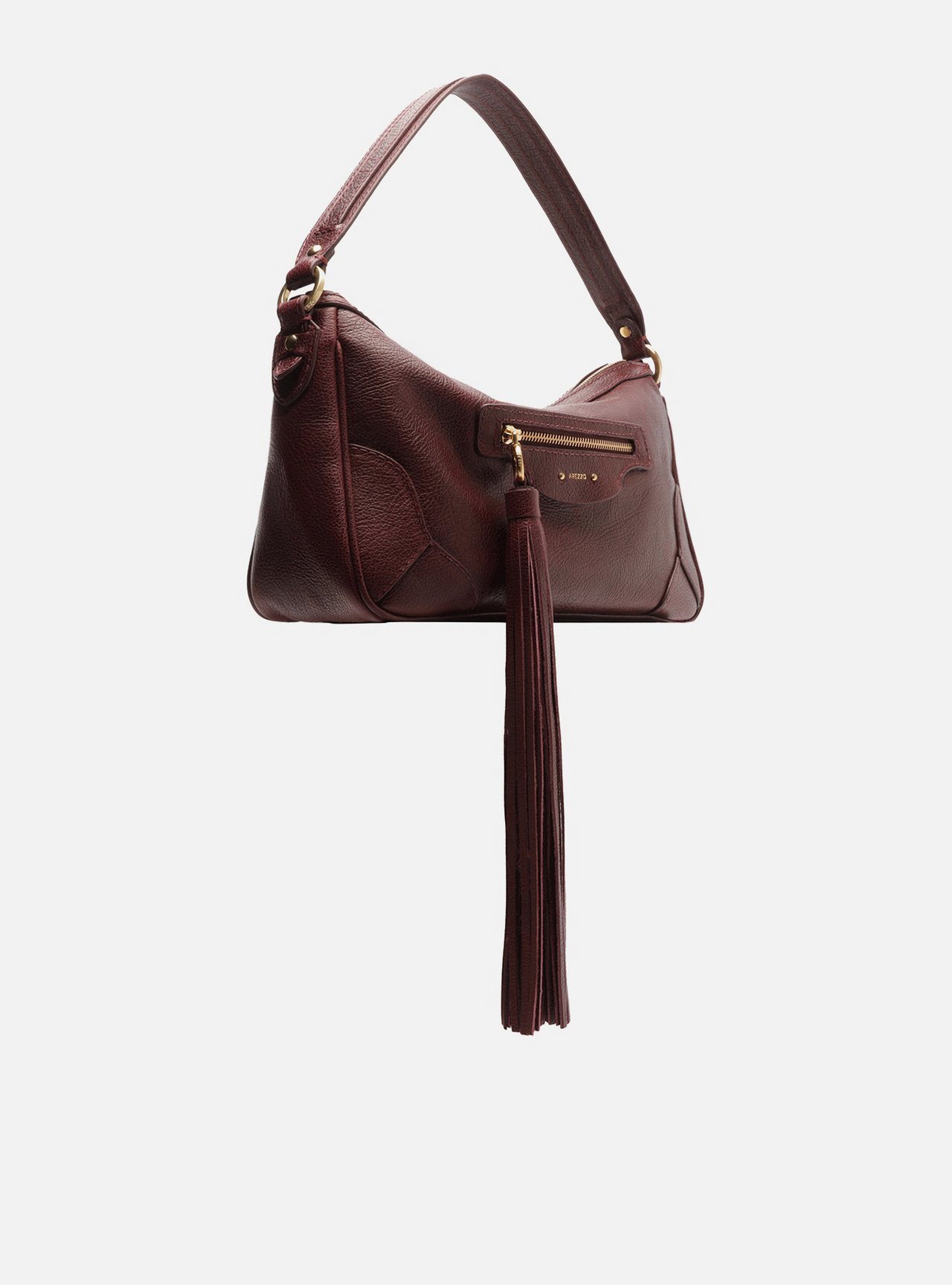 Bolsa Shoulder Bordô Couro Grande Barbicacho — foto 5