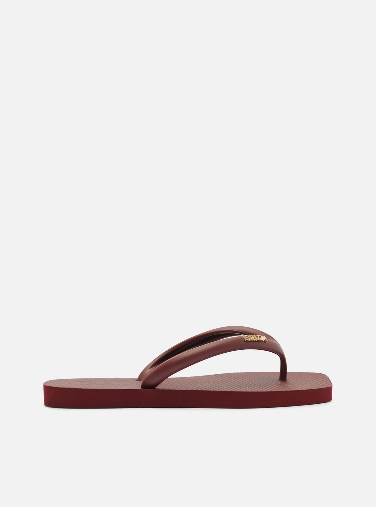 Chinelo de Dedo Vermelho Flatform Metais Brizza — foto 3