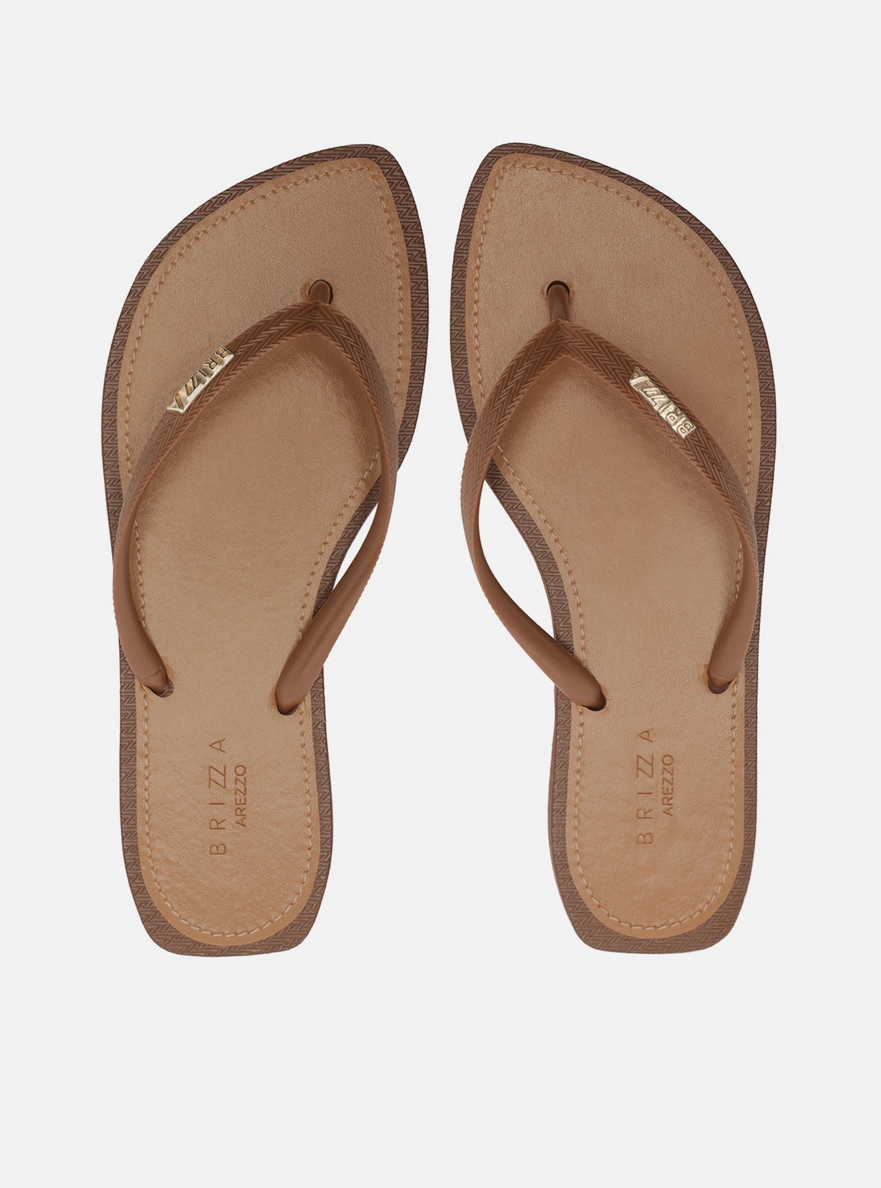 Chinelo de Dedo Marrom Recouro Flash Brizza — foto 1
