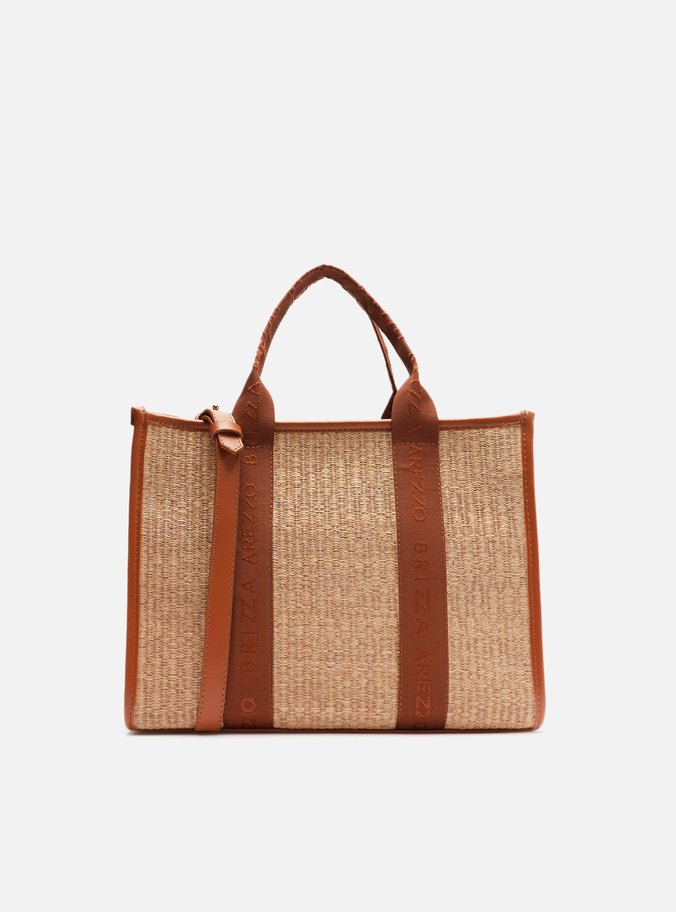 Bolsa Tote Multicolorida Palha Brizza