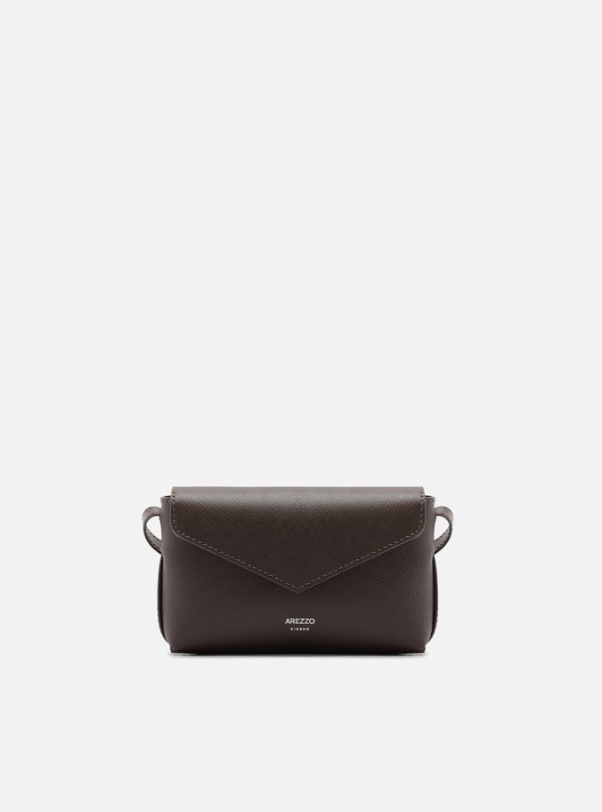 Bolsa Tiracolo Marrom Pequena Envelope