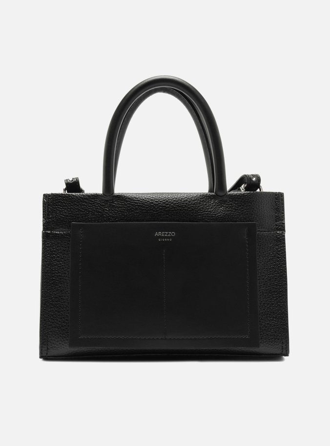 Bolsa Tote Preta Média Bolso