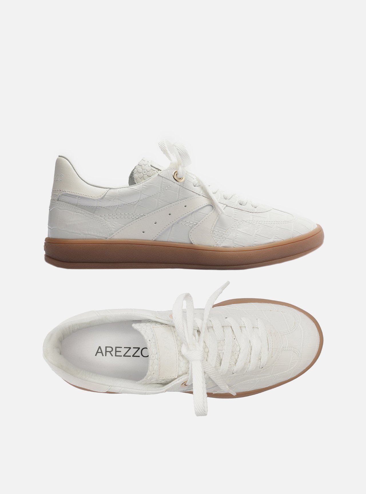 Tênis Branco Croco Amarração ARZ72 — foto 5