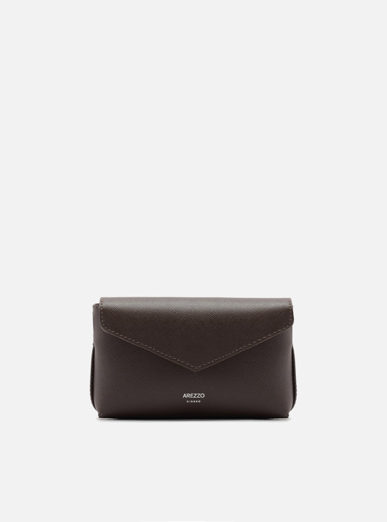 Bolsa Tiracolo Marrom Escura Pequena Envelope — foto 1