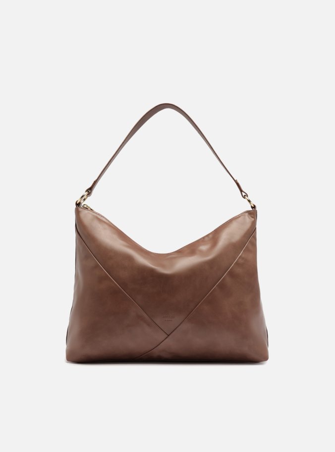 Bolsa Hobo Marrom Média