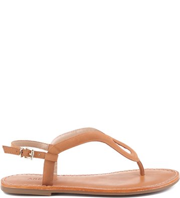 Rasteira Daily Nobuck Tan