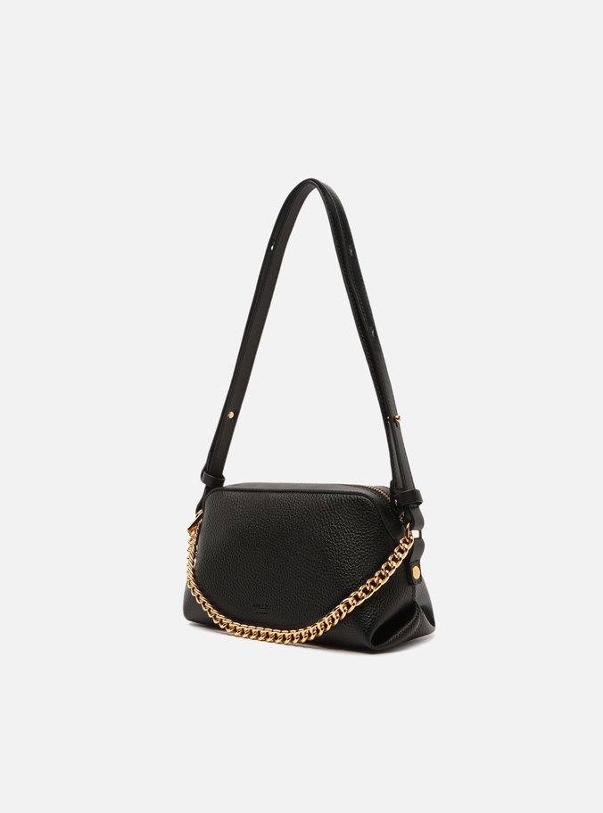 Bolsa Tote Preta Pequena Tag Corrente