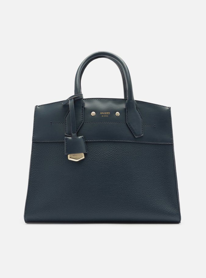 Bolsa Tote Azul Giorno Grande Moldura
