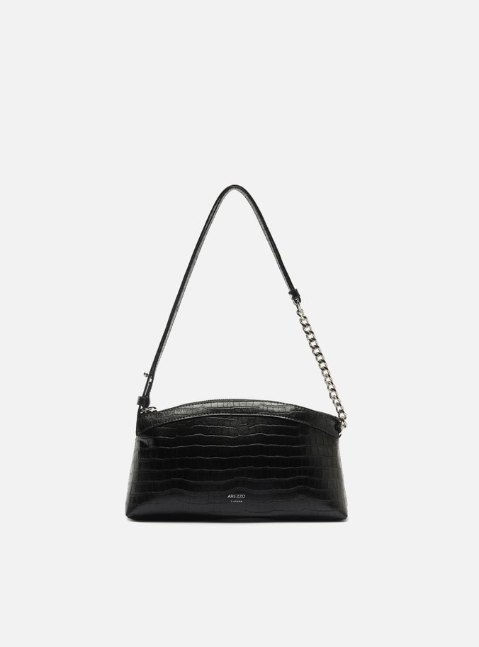 Bolsa Tiracolo Preta Pequena Snake Correntes