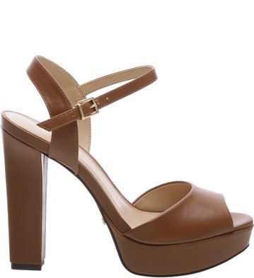 Sandália Couro Icone Golden Brown