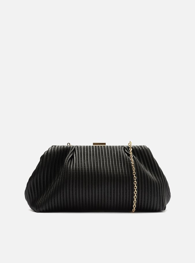 Clutch Preta Ruffle Pequena