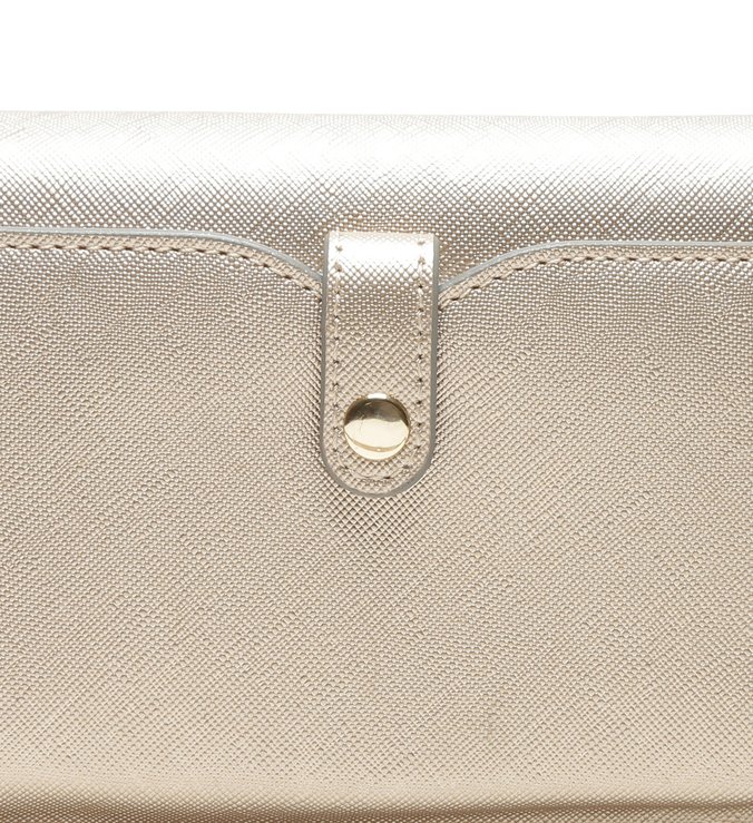 Bolsa Tiracolo Dourada Pequena Platino