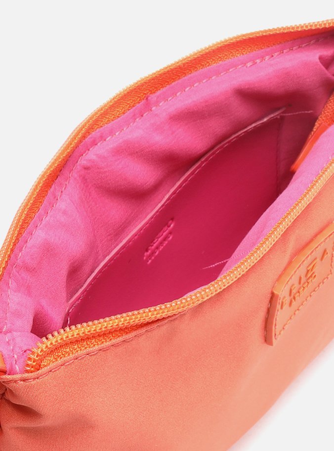 Clutch Laranja Nylon Lizza Pequena Brizza