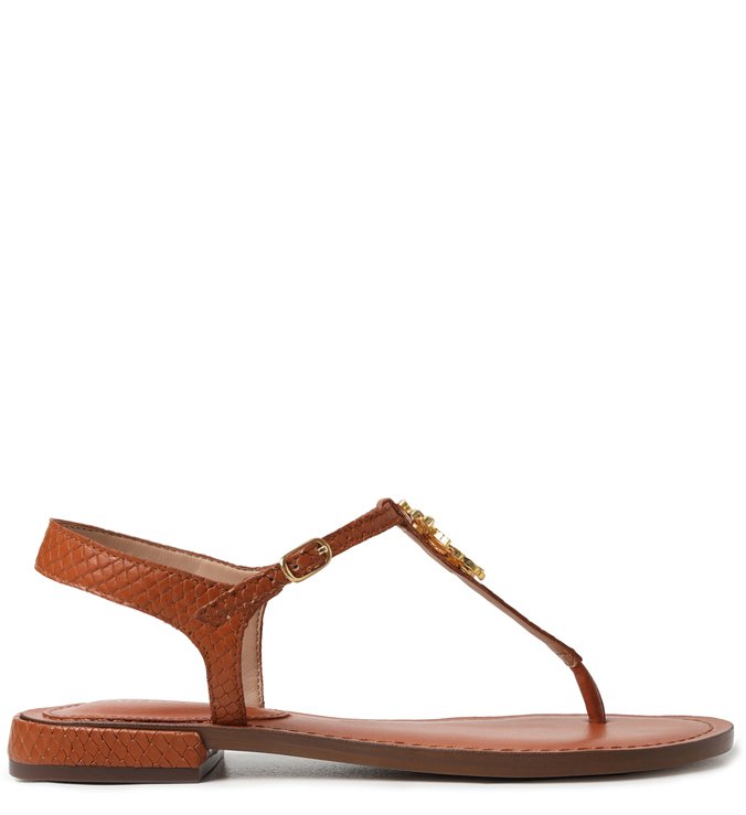 Rasteira marrom arezzo Clearance