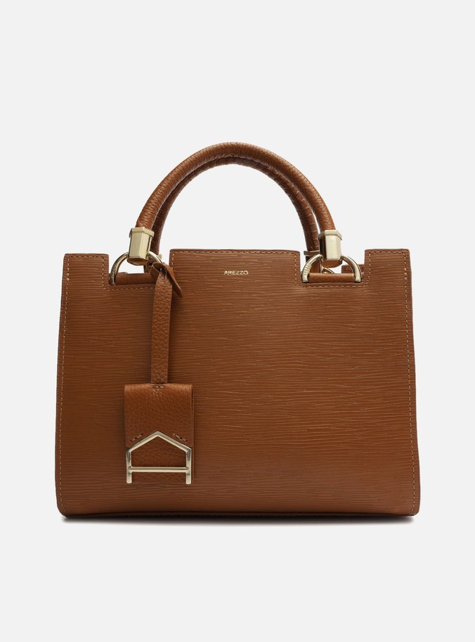 Bolsa Tote Marrom Couro Abraccio Média