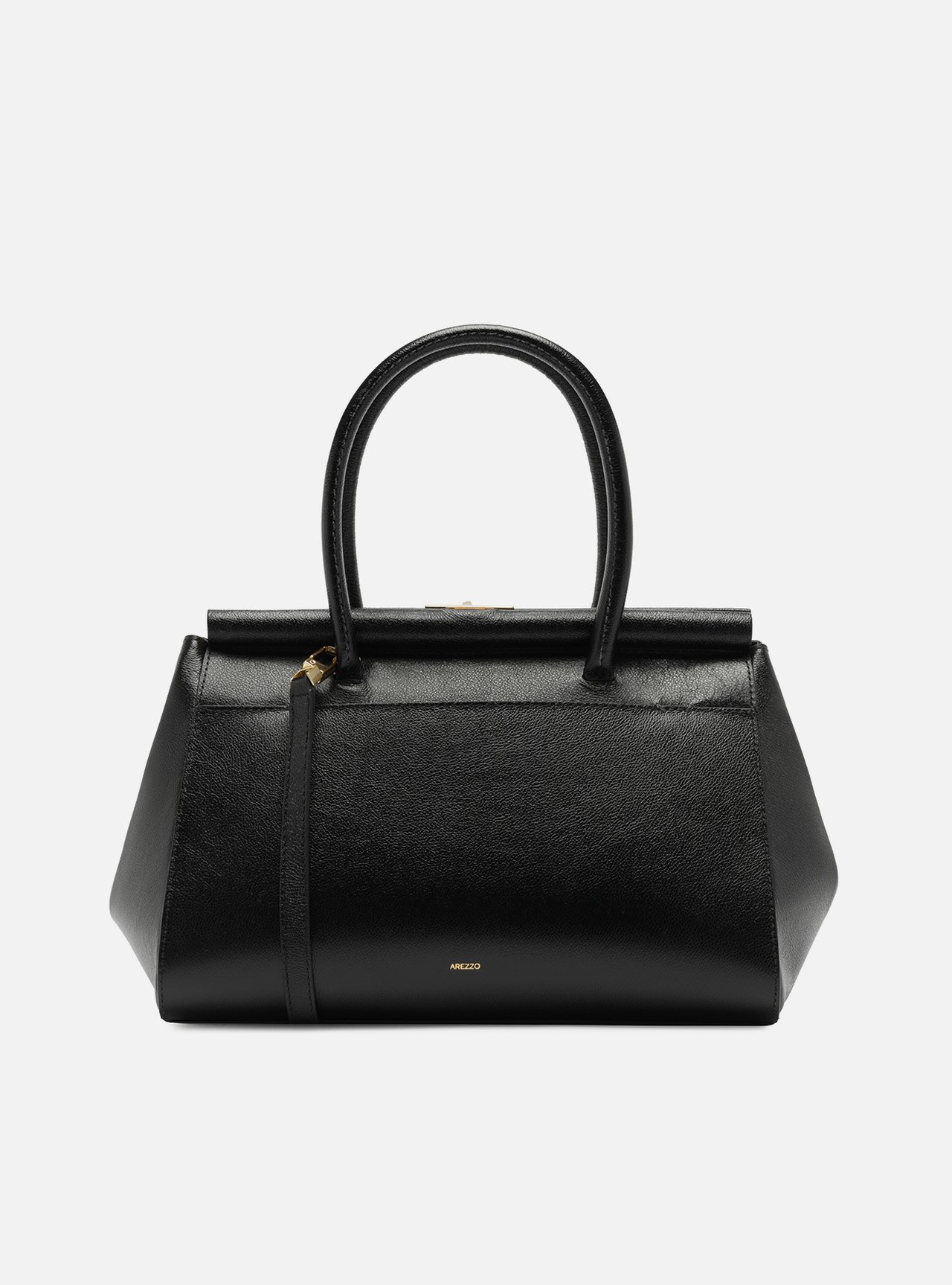 Bolsa Tote Preta Couro Maxi Croco Grande — foto 3