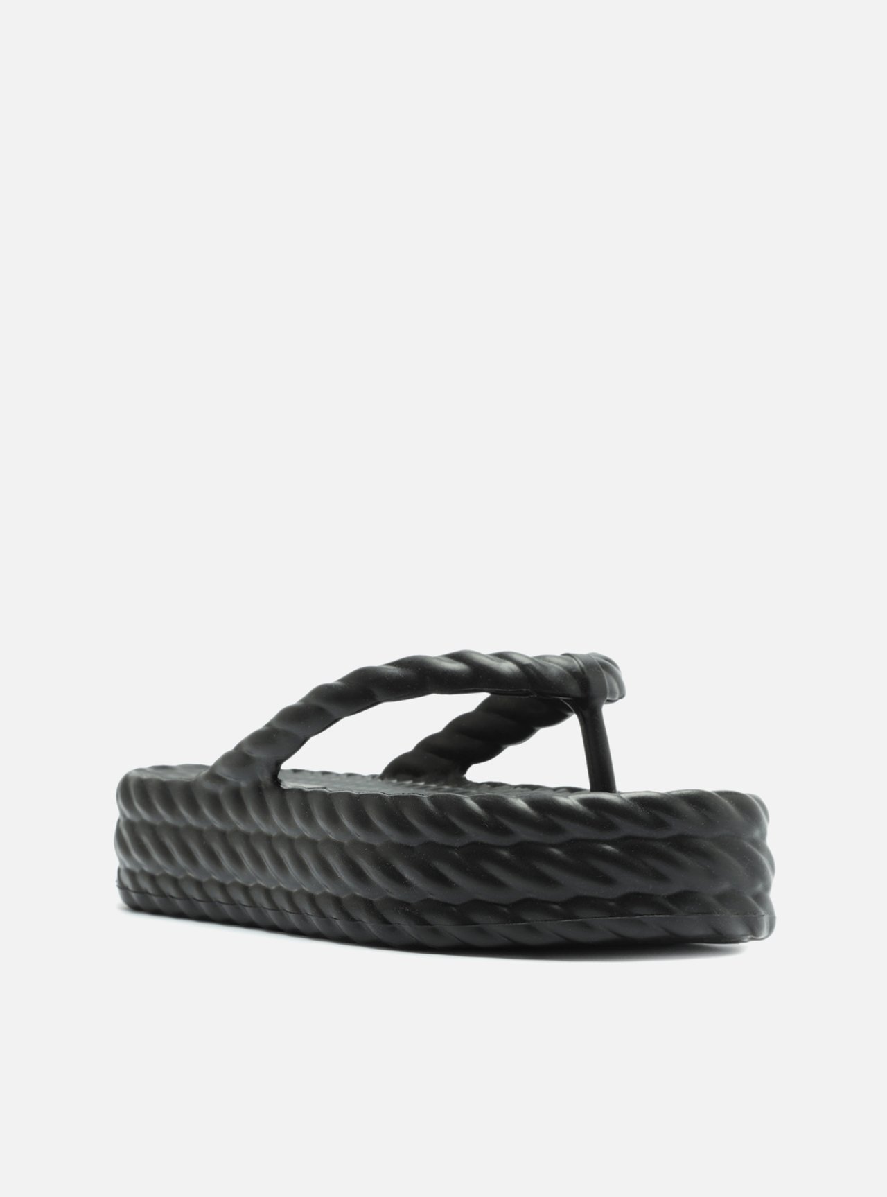 Sandália Preta Flatform Marrocos Mid — foto 2