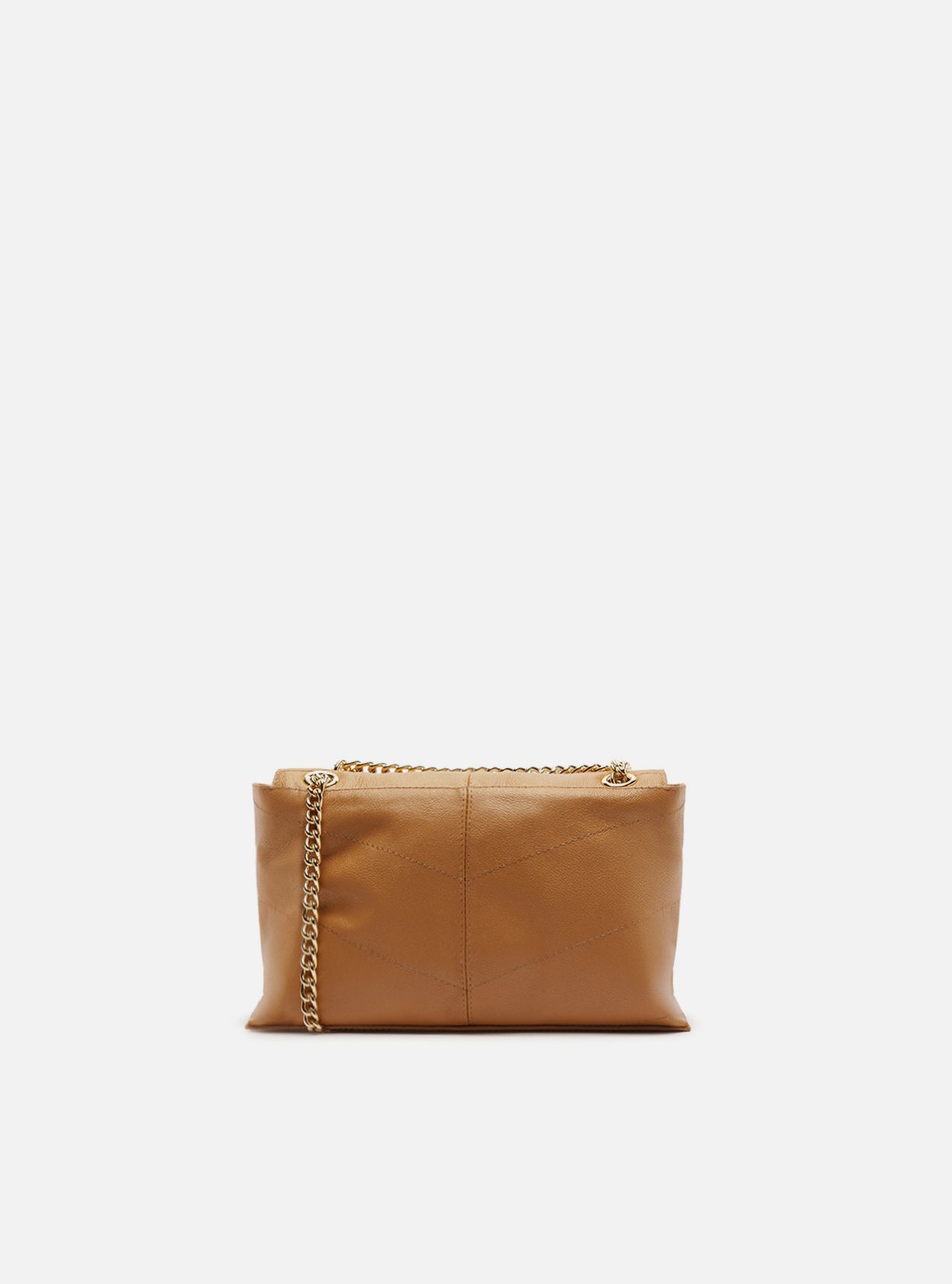 Bolsa Tiracolo Marrom Couro Média Franja — foto 3