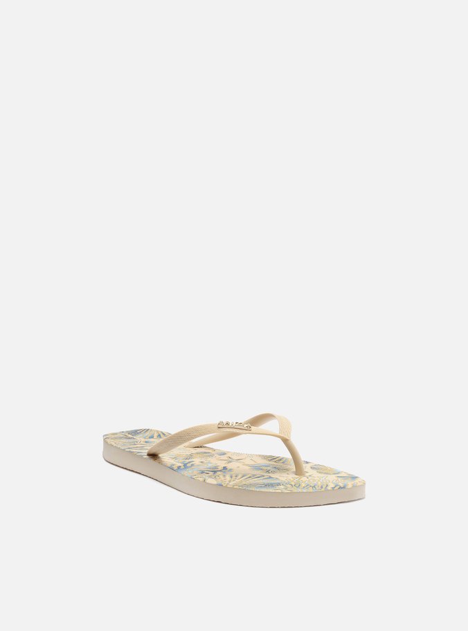 Chinelo de Dedo Branco Estampa Flash Club