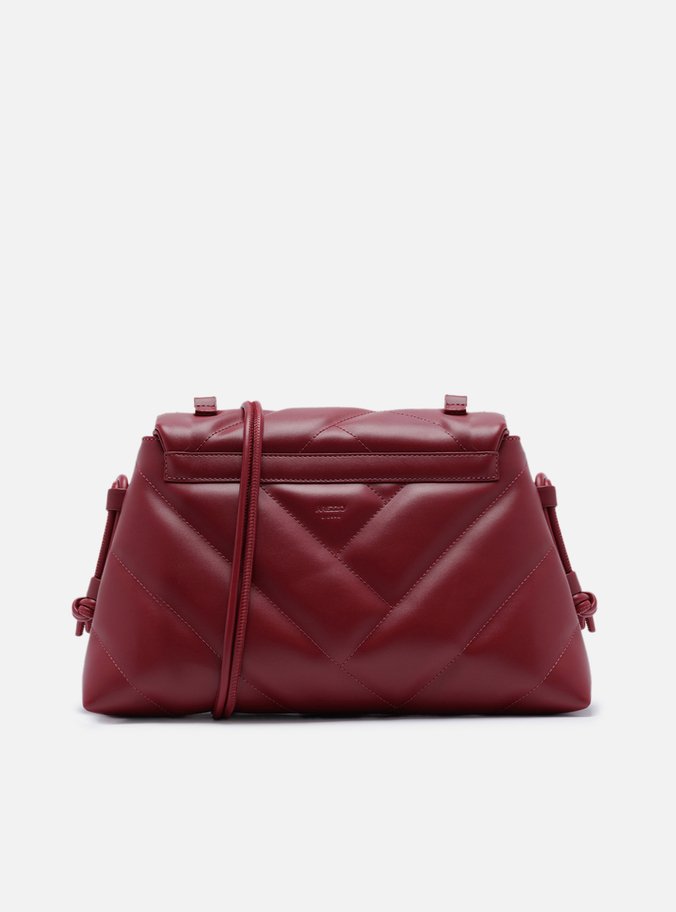 Bolsa Tiracolo Bordô Matelassê Corrente