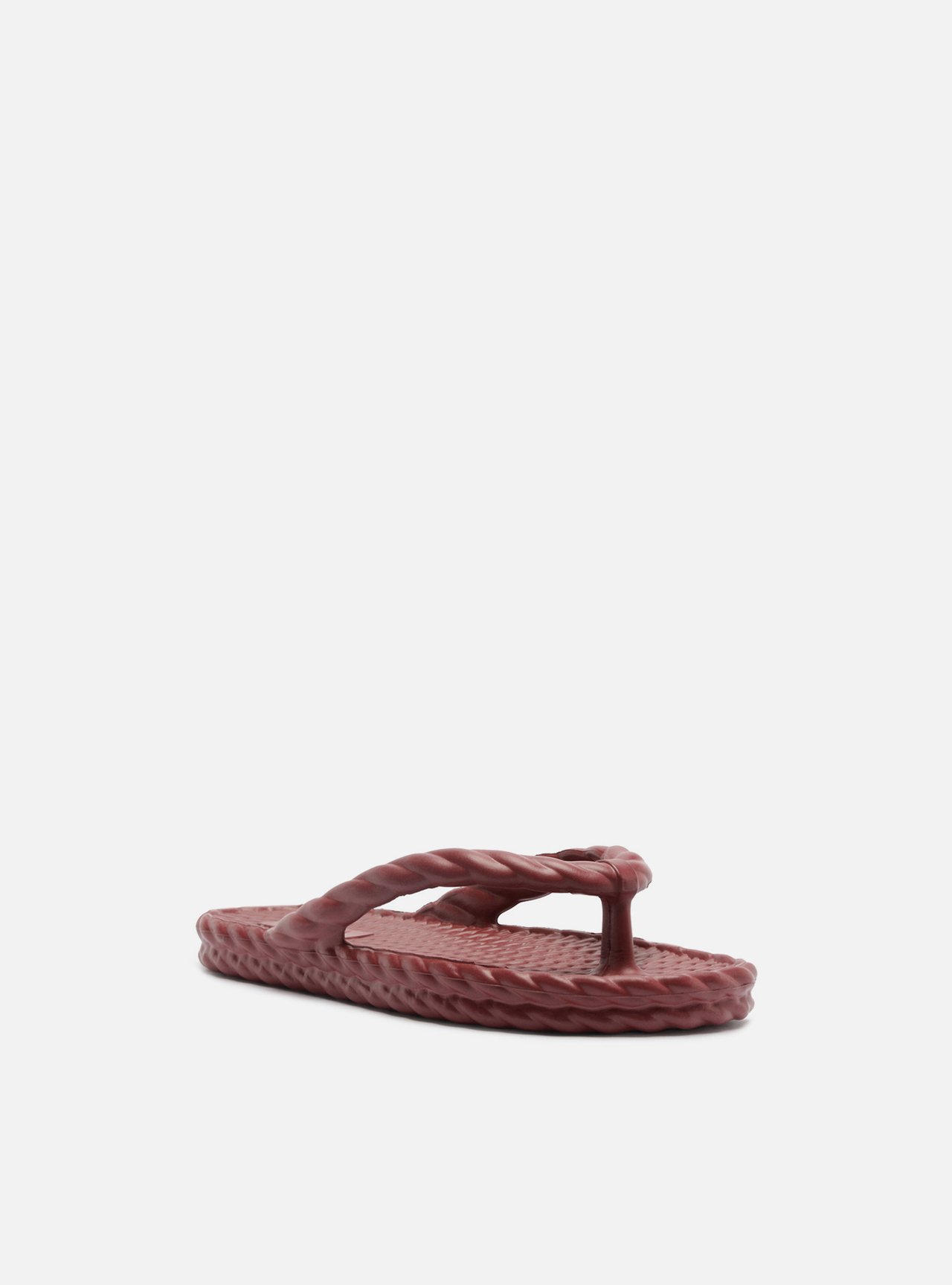 Chinelo de Dedo Vermelho Flatform Trança Brizza — foto 2