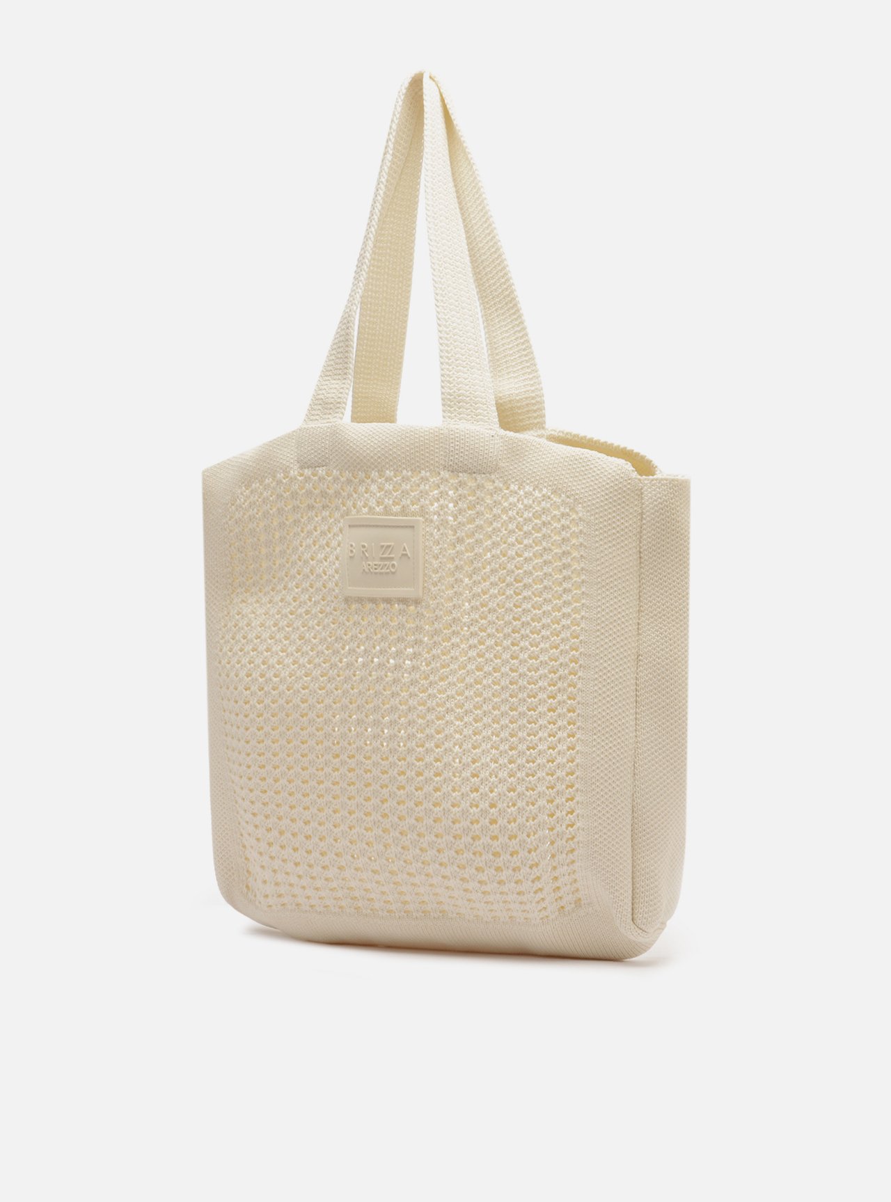 Bolsa Shopping Off-White Crochê Mônaco Grande — foto 2