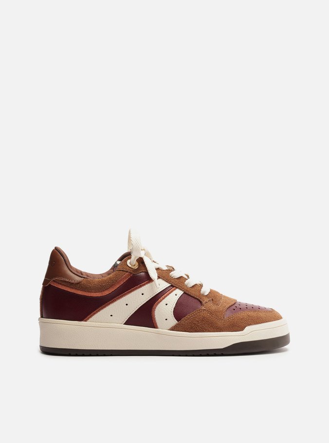 Tênis Marrom Multimaterial Amarração Mix Urban