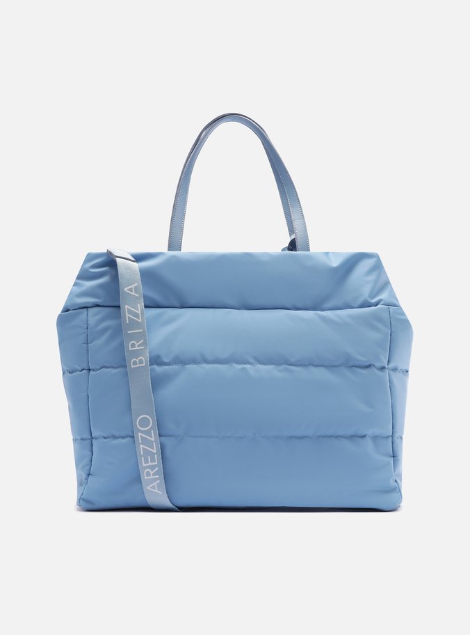 Bolsa Shopping Azul Nylon Gigi Grande