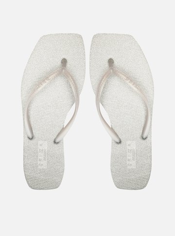 Chinelo de Dedo Prata Square Brizza