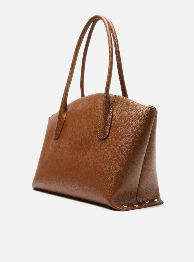 Bolsa Shopping Marrom Grande Ovalada