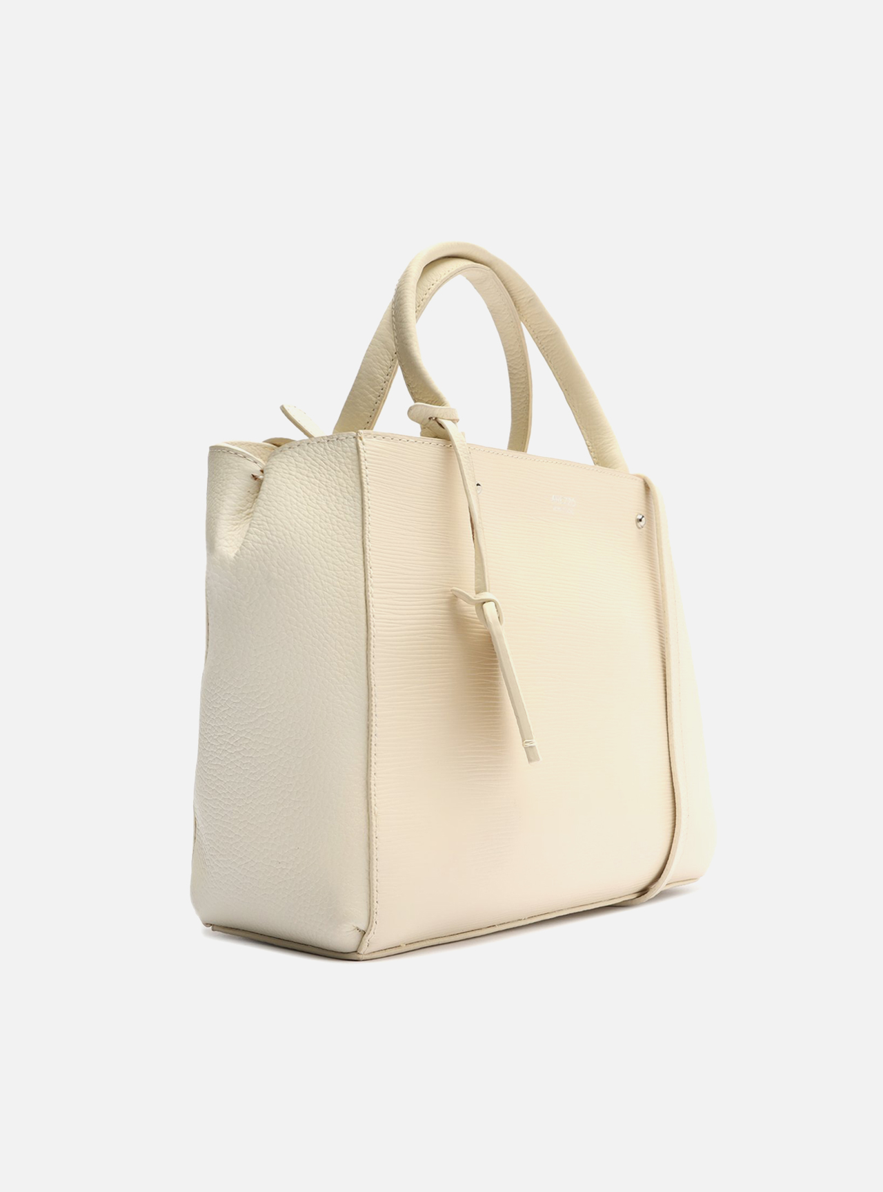 Bolsa Tote Off-White Couro Wave Bella Média — foto 2