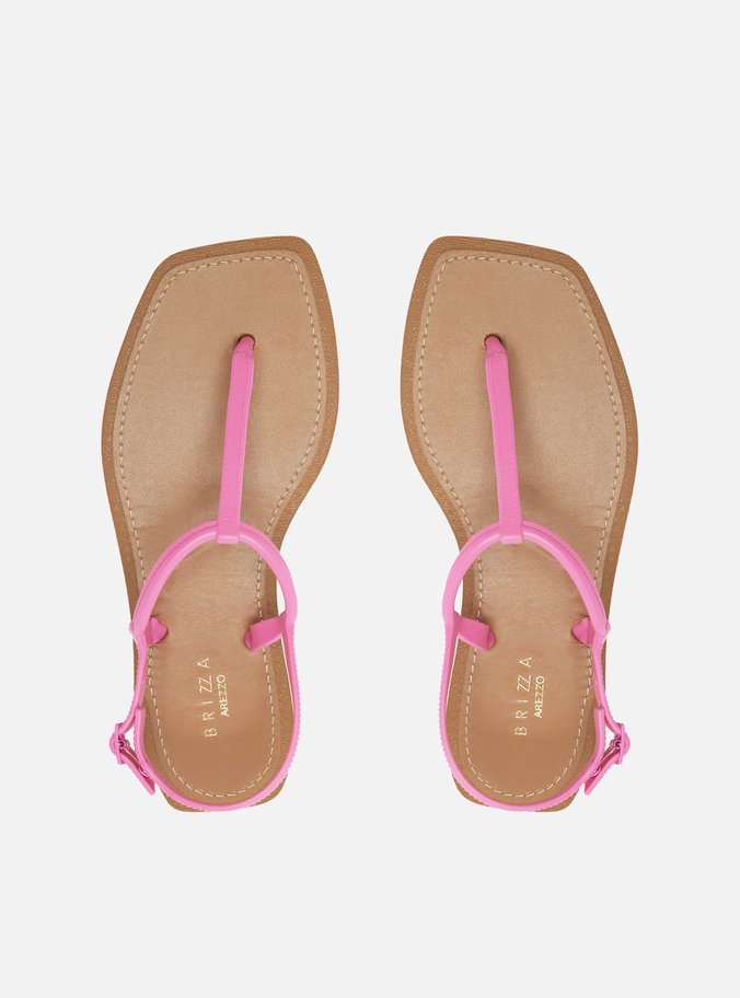 Sandália Rasteira Rosa Slim Square Recouro