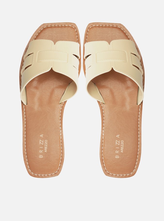 Sandália Rasteira Off-White Isla Brizza