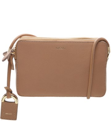 Bolsa Couro Tiracolo Abraccio Nude Vintage