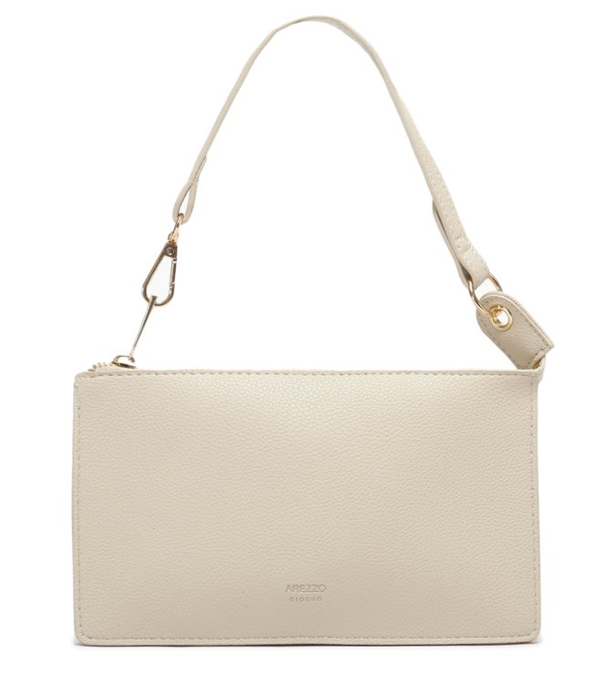 Pouch Off-White Tiracolo Alça Longa