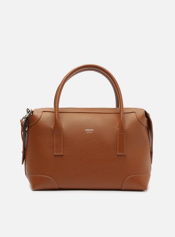 Bolsa Bowling Marrom Grande Recortes