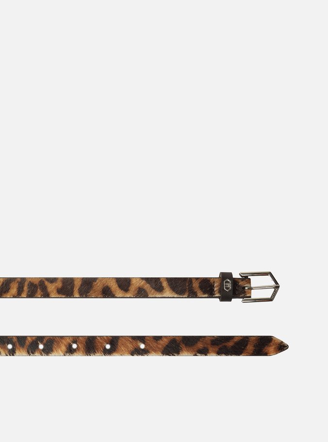 Cinto Animal Print Onça Pelo Fino