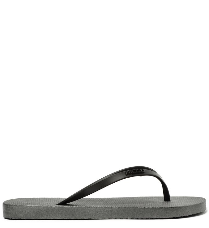 Chinelo de Dedo Preto Tira Injetada