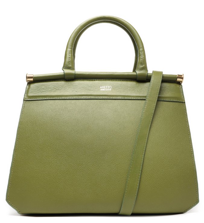 Bolsa Tote Verde Couro Maria Grande
