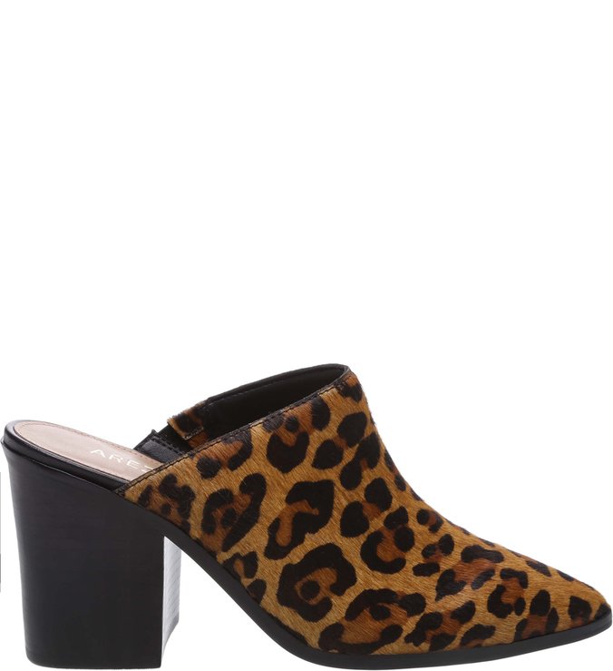 Mule Pelo Animal Print Caramelo