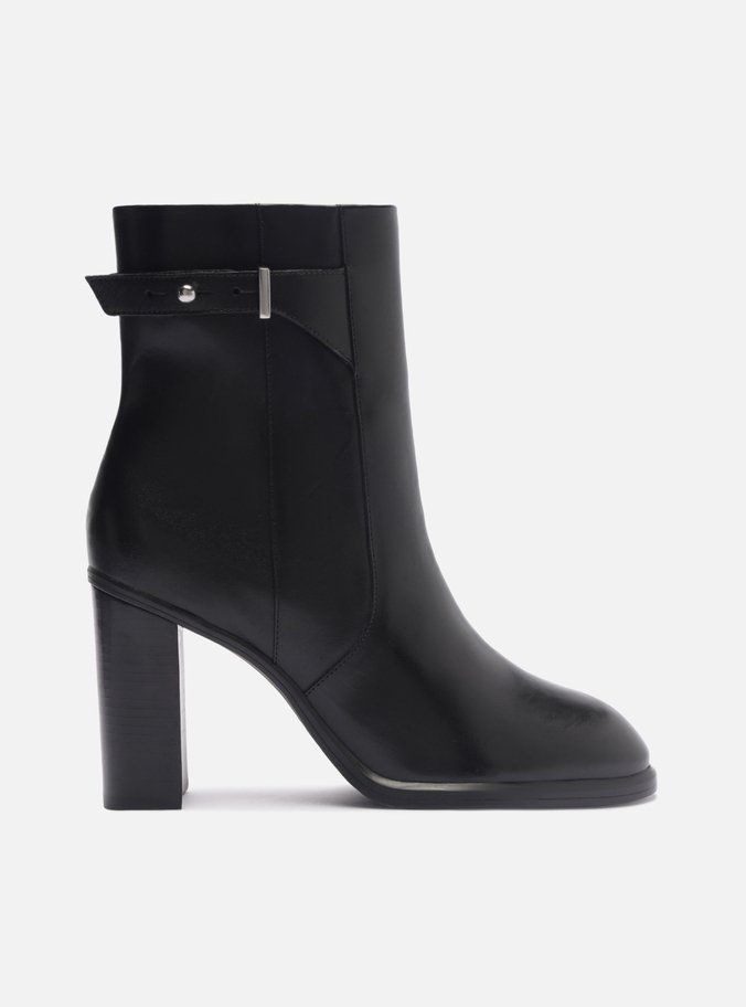 Bota Preta Salto Alto Bloco