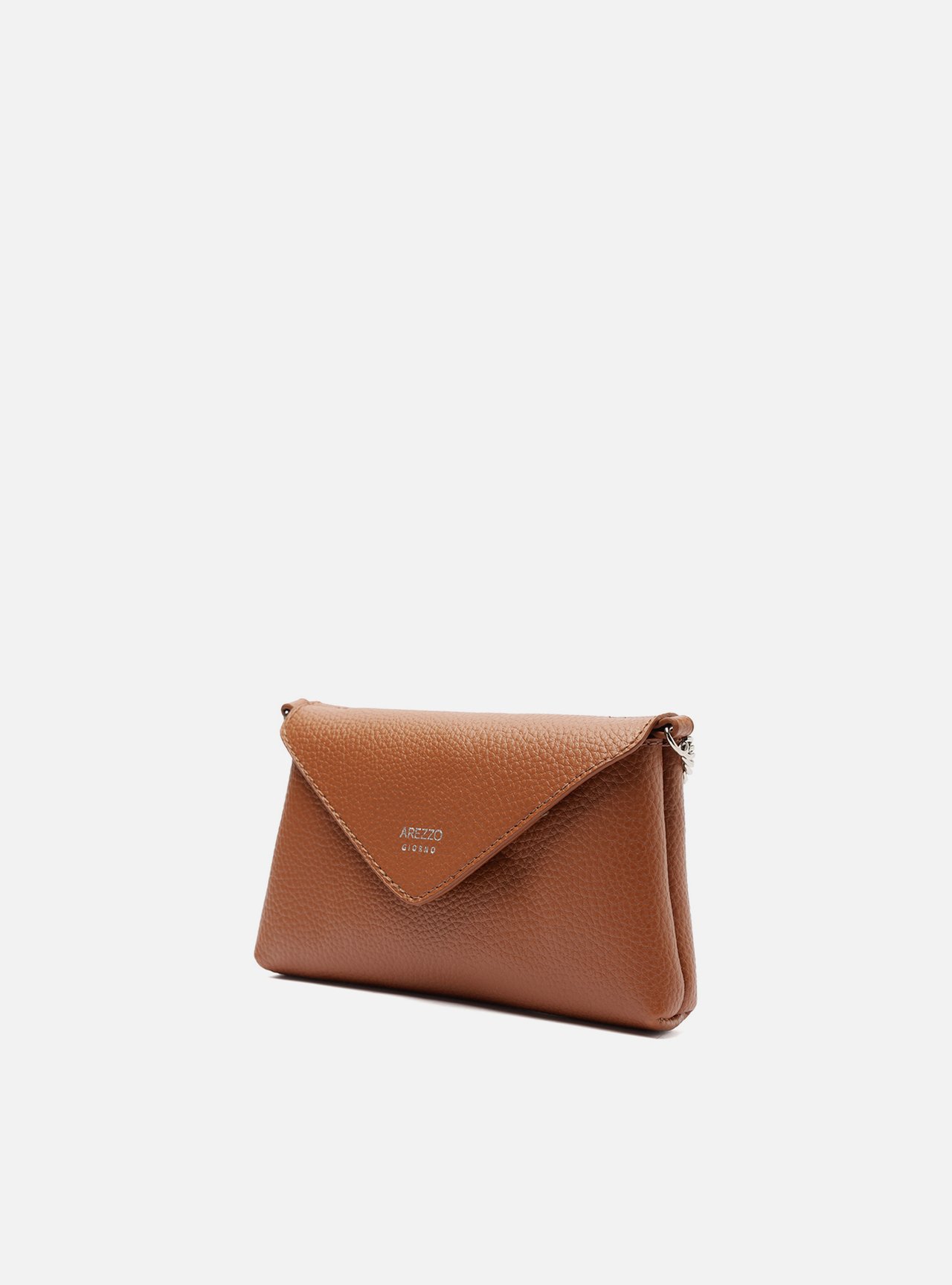 Bolsa Tiracolo Marrom Giorno Pequena Envelope — foto 2