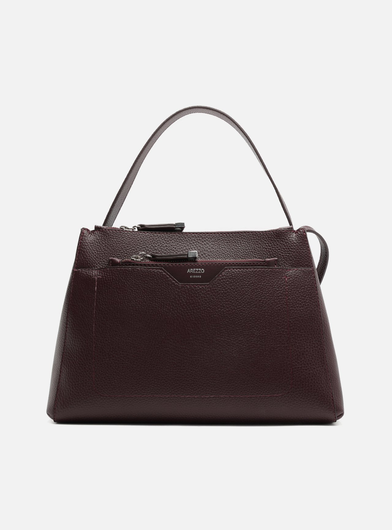 Bolsa Tote Vermelha Grande Metais — foto 1