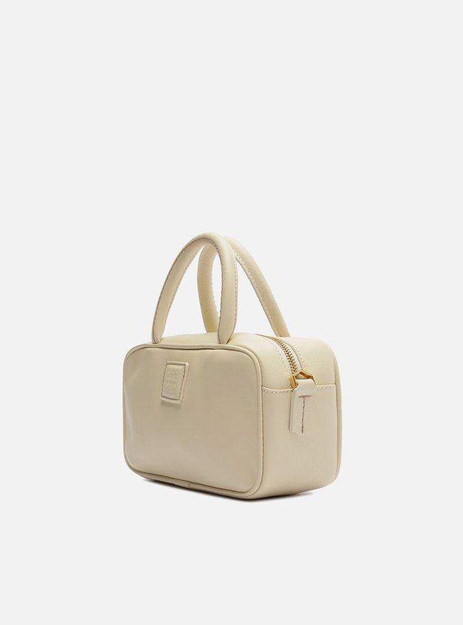 Bolsa Tiracolo Branca Couro Bead ZZ Pequena