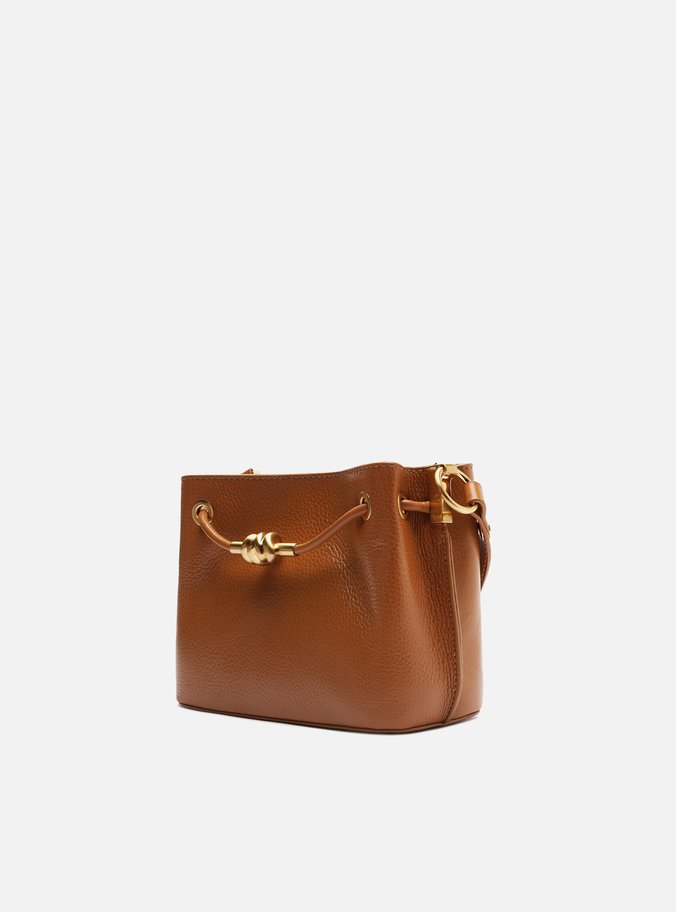 Bolsa Tiracolo Marrom Couro Helena Pequena Nó