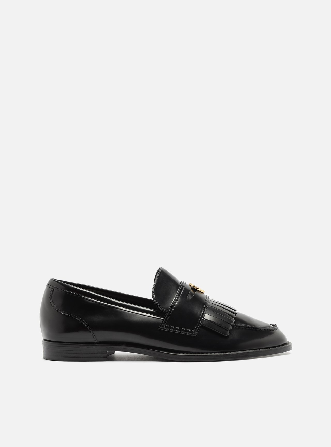Mocassim Preto Bico Redondo Barbicacho — foto 1