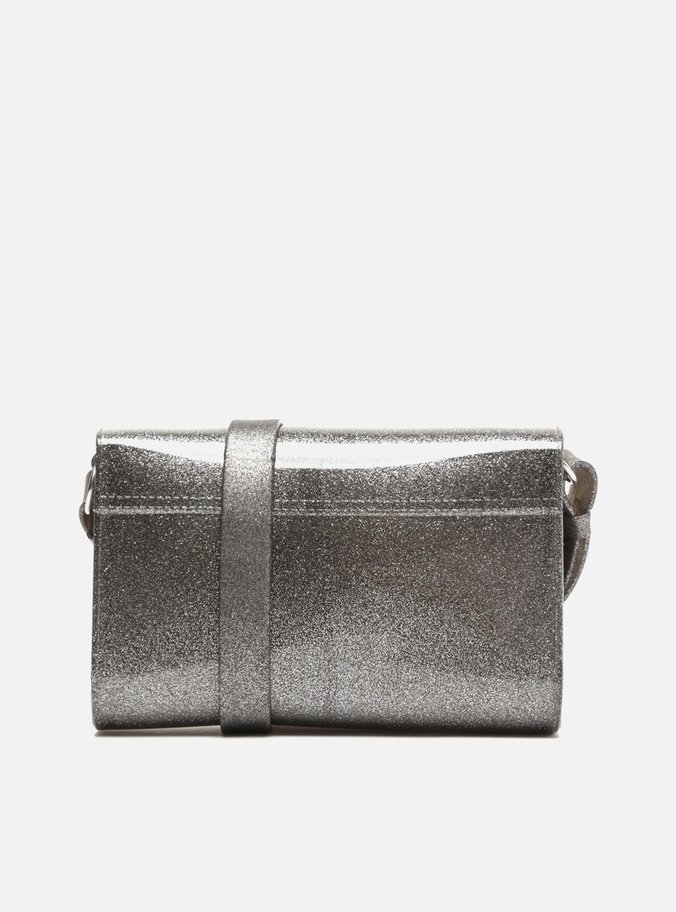 Bolsa Tiracolo Prata Glitter Millie Pequena Brizza
