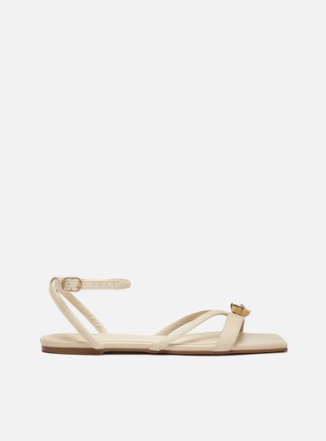 Sandália Rasteira Off-White Flats